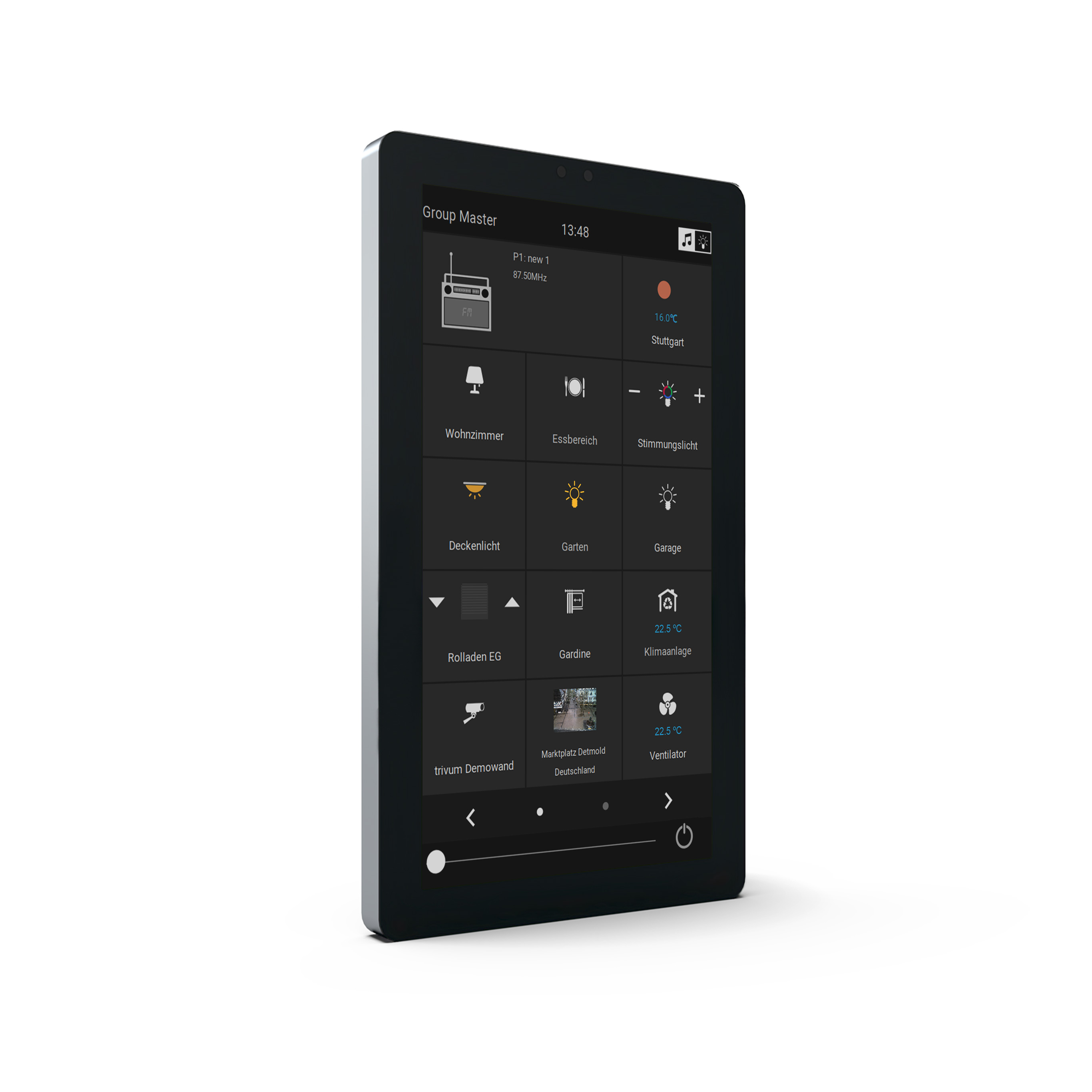 TouchPad7 - Control panel for music and KNX