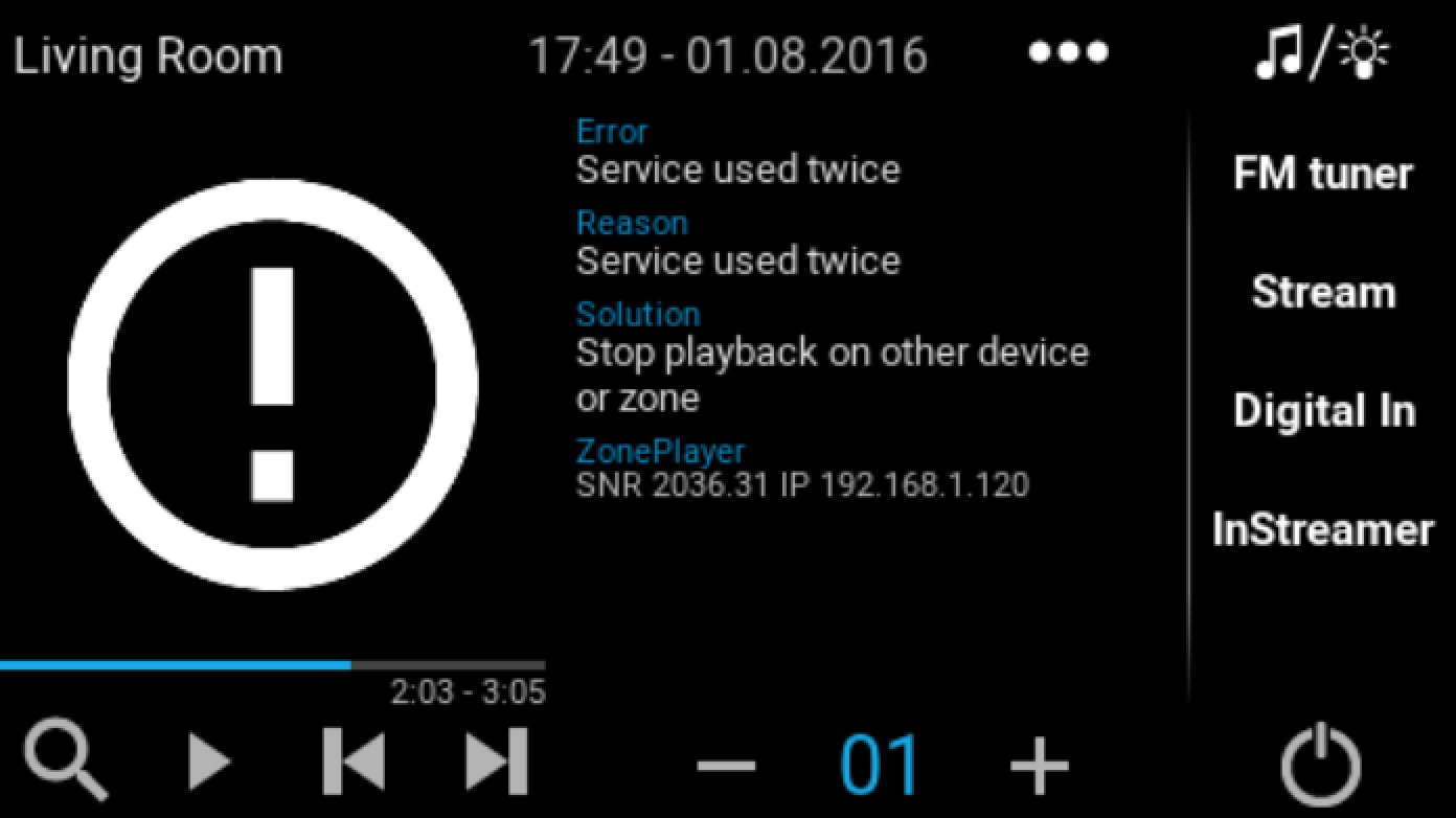Service used twice